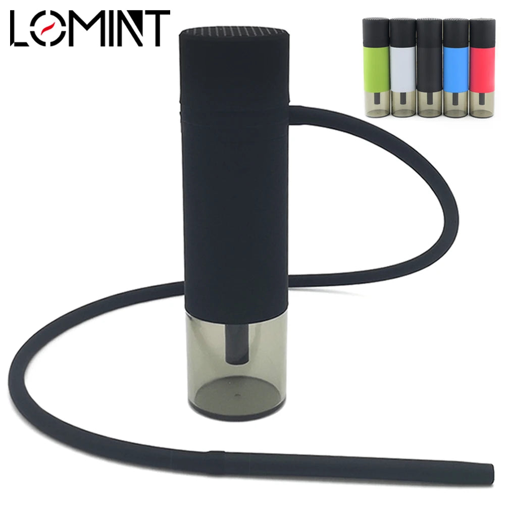 LOMINT Portable Cup Hookah Car Shisha Set Indoor Outdoor with Protective Cover Small Narguile Chicha Soft Touch LM-OT005