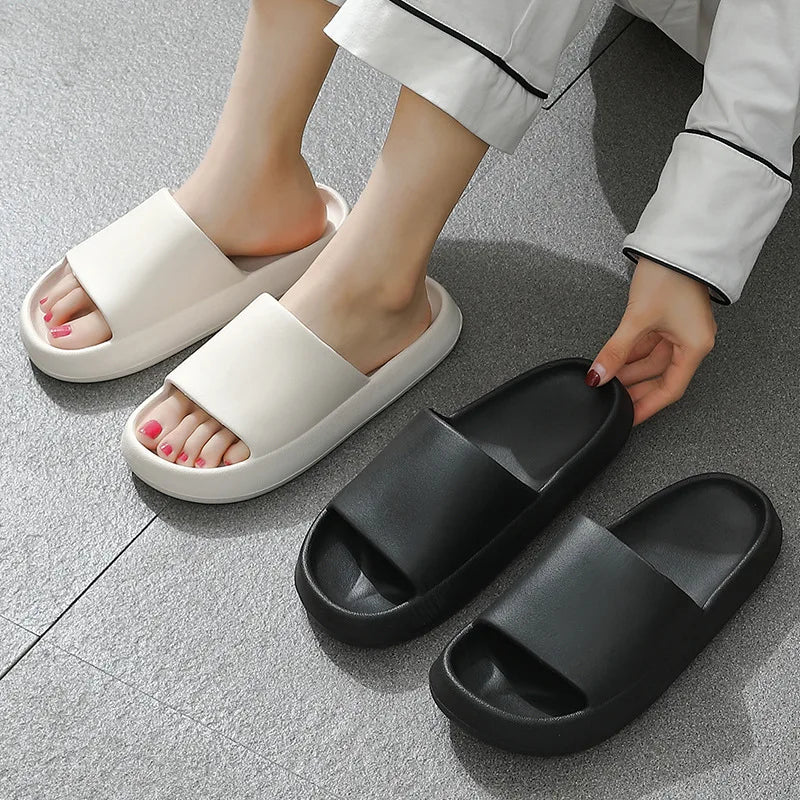 Slippers Male Sandals Bathroom Women Non Slip Outdoor Anti Skid Beach Slides Casual Flip Flops 2024 New Trend Summer