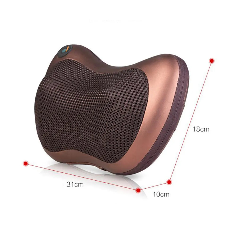 Neck Massager Neck Massage Pillow Heating Car Pillow Back and Neck Massager Shiatsu Vibrating Headrest Head Cervical Pillow